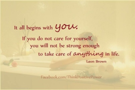 It begins with you...